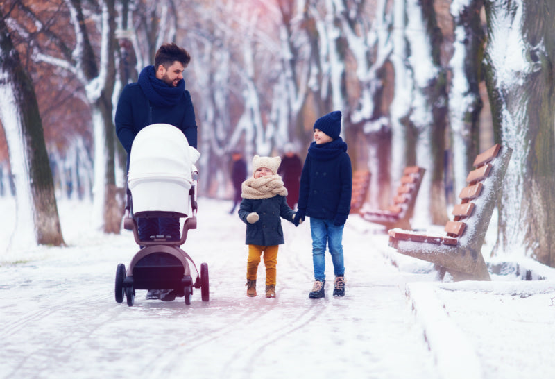 Winterspaziergang mit Baby