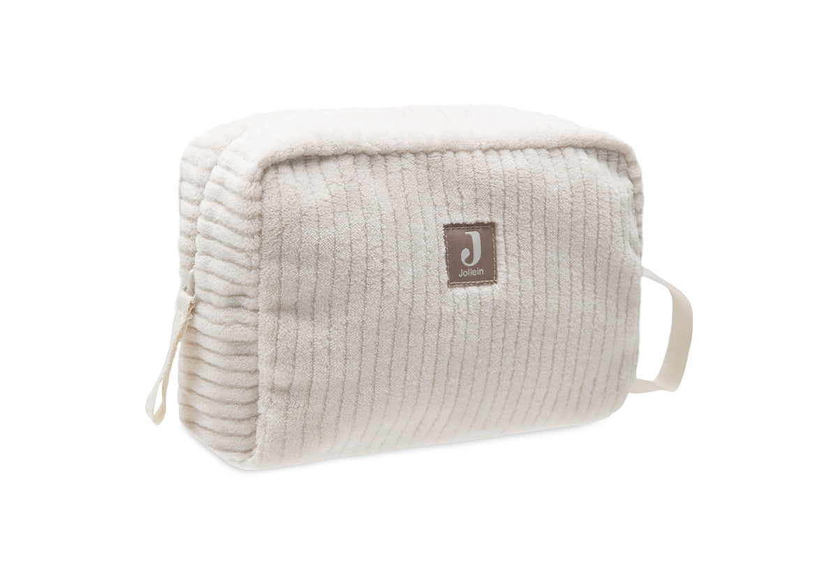 Necessaire für Eltern in Cordoptik in Beige