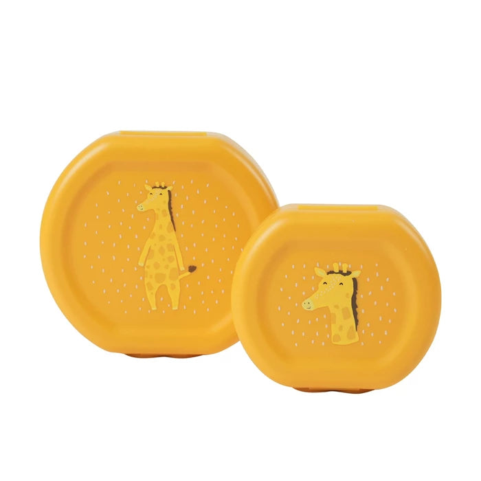 Snackbox mit Klickverschluss 2er Set Giraffe