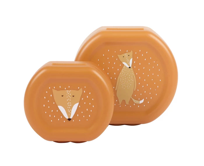 Snackbox mit Klickverschluss 2er Set Fuchs