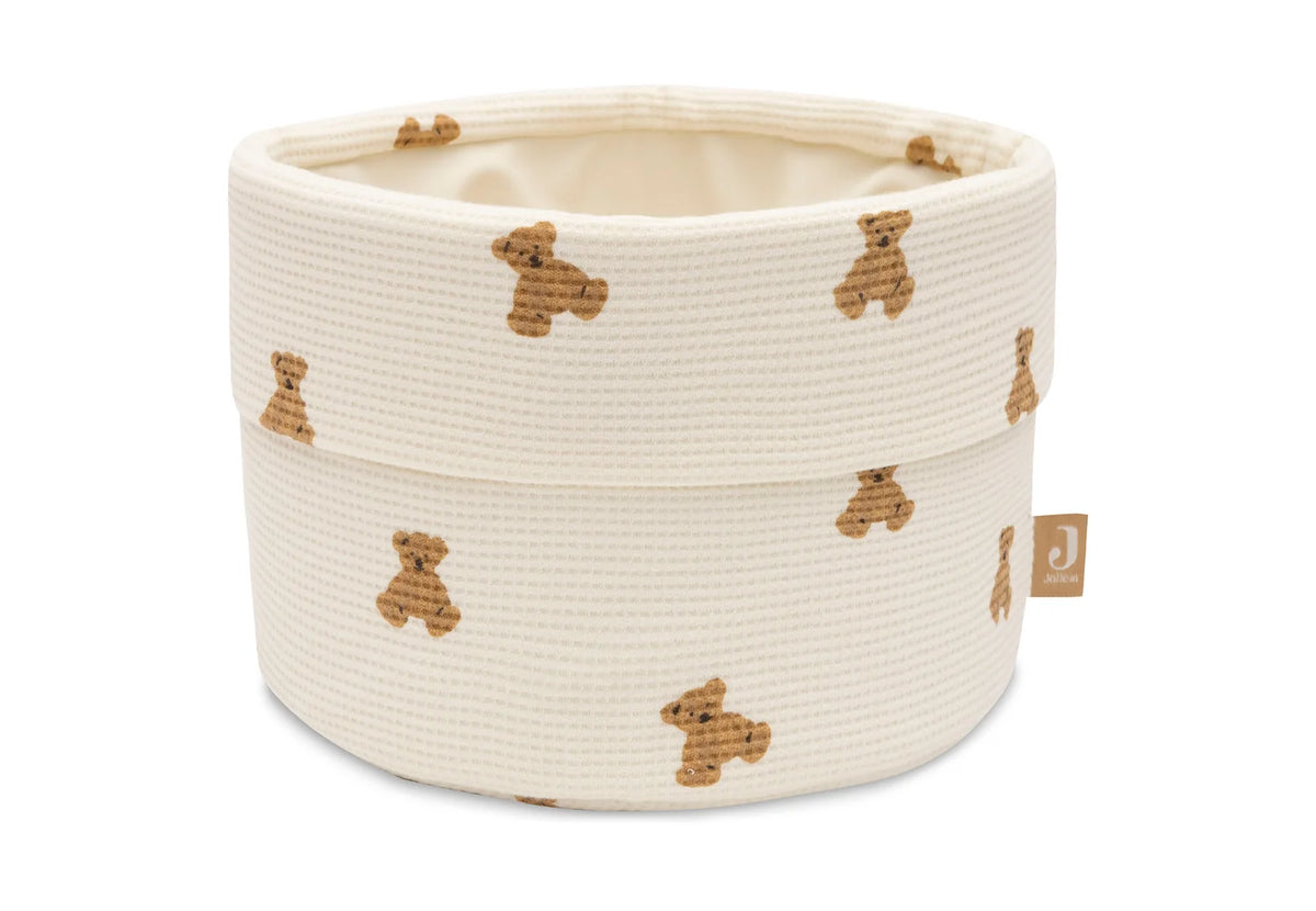 Knitted basket beige