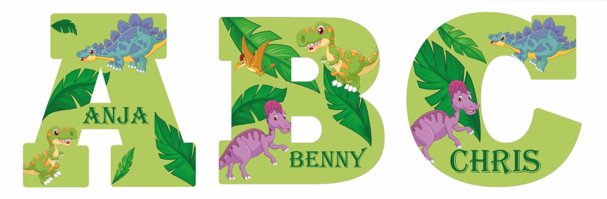 Lettres dinosaures