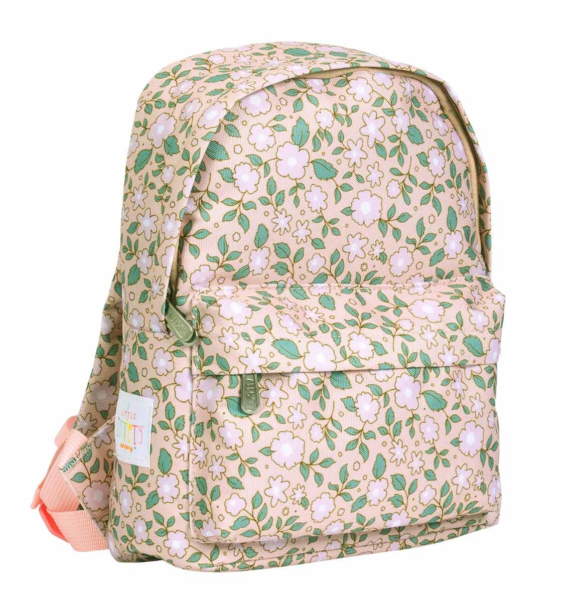 Personalisierter Rucksack für Kinder mit Blumenmotiv und Name