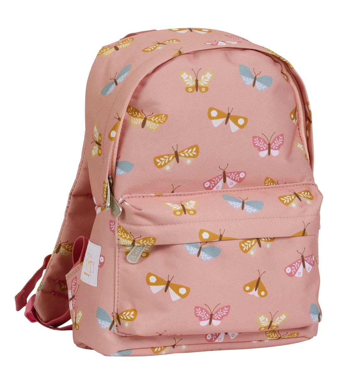 Personalisierter Rucksack für Kinder mit Schmetterlingsmotiv und Name