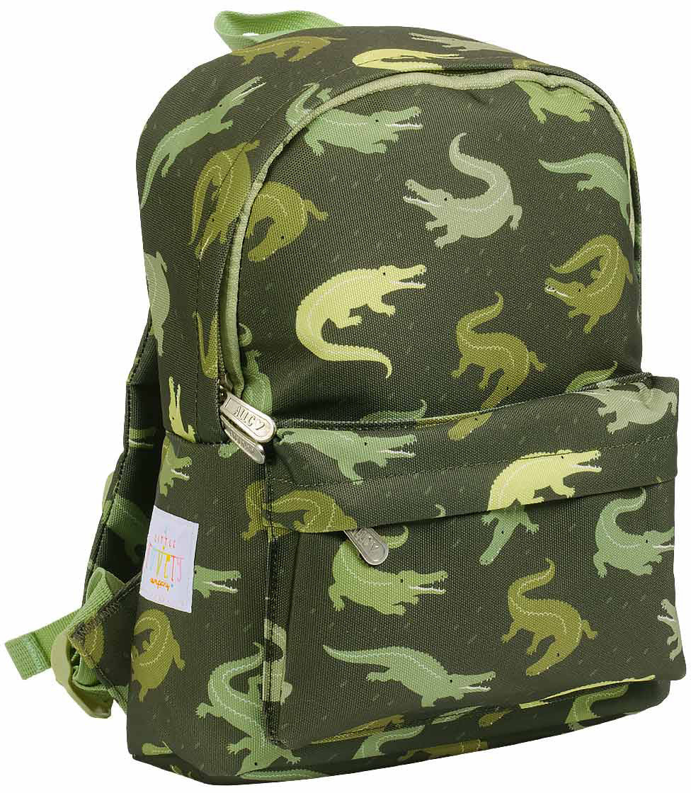 Personalisierter Kinderucksack mit Krokodilmotiv und Name