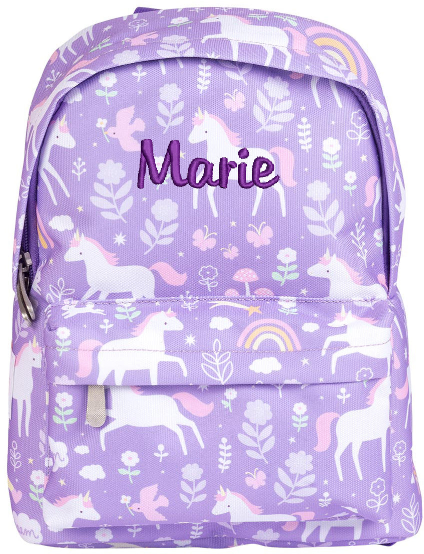 Rucksack Einhorn flieder