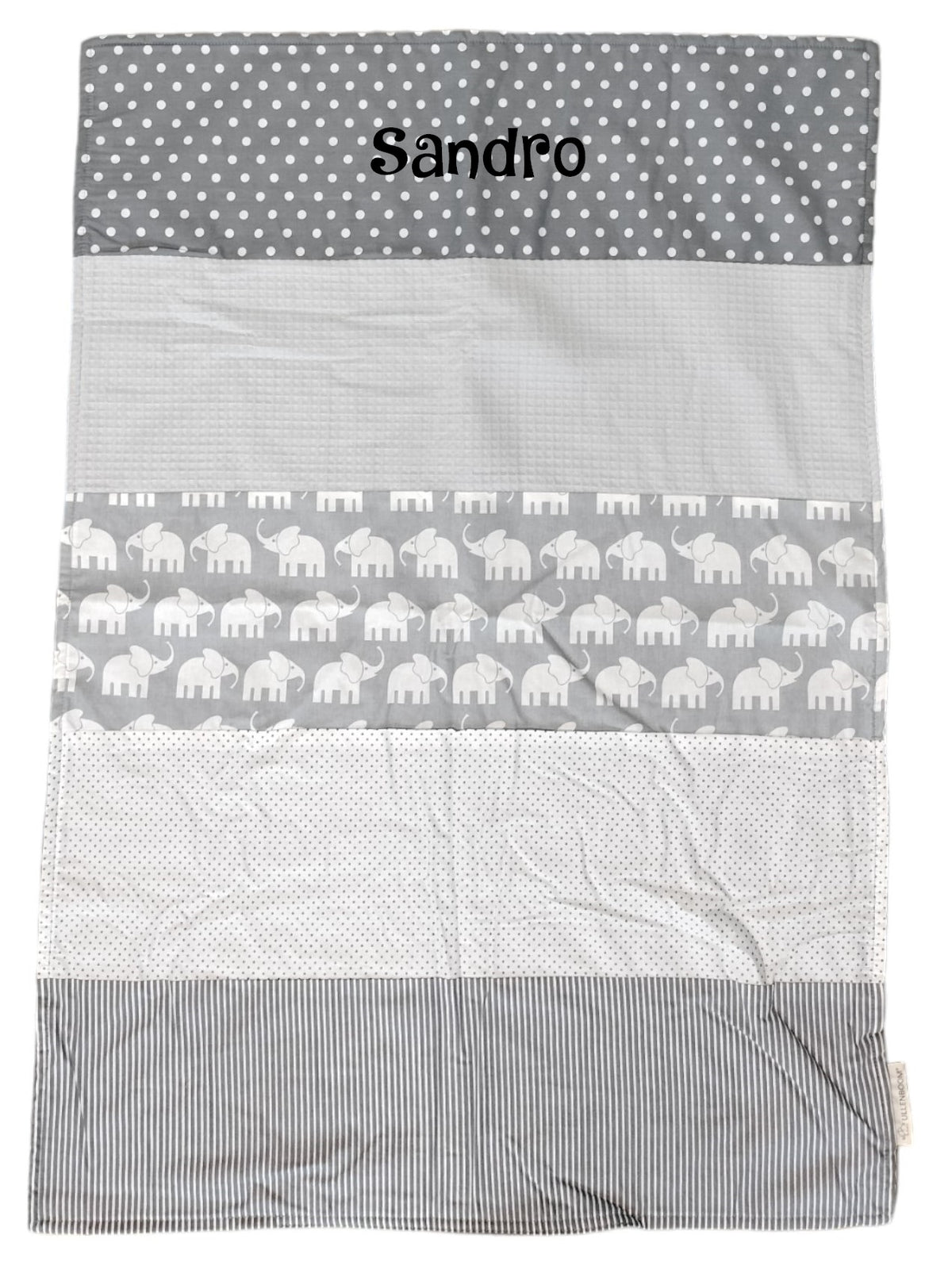 Couverture bébé et couverture câblée gris éléphant