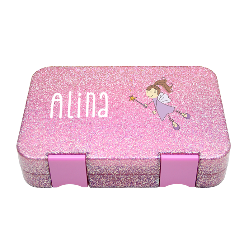 Boîte Bento Moyenne - Rose Pailleté