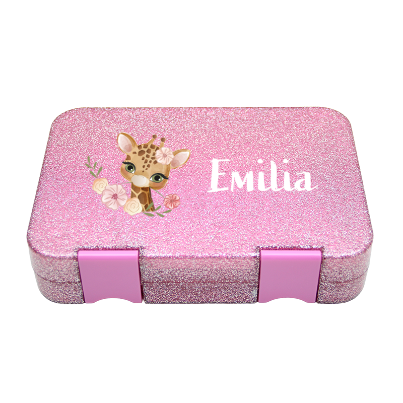 Boîte Bento Moyenne - Rose Pailleté