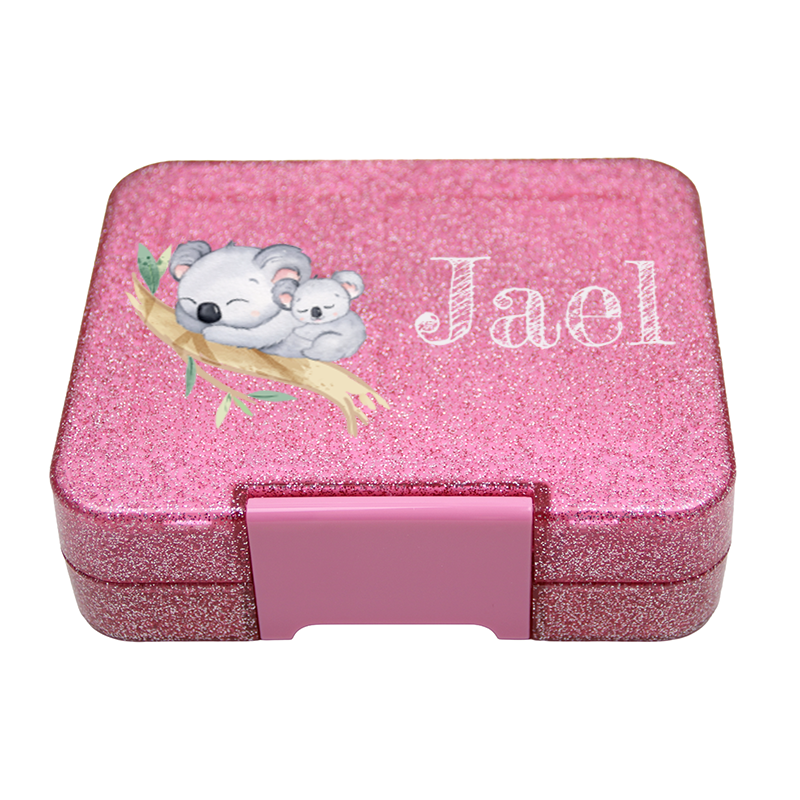 Boîte Bento Moyenne - Rose Pailleté