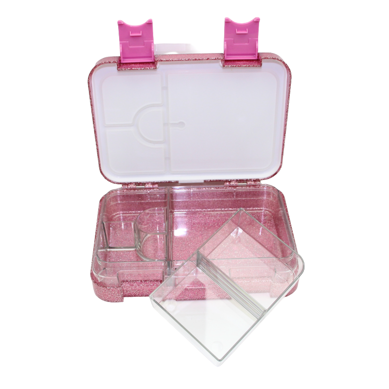 Boîte Bento Moyenne - Rose Pailleté