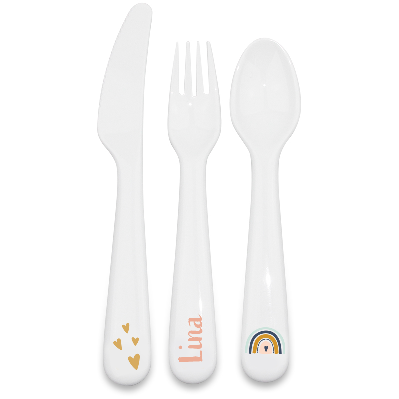 Children's cutlery rainbow