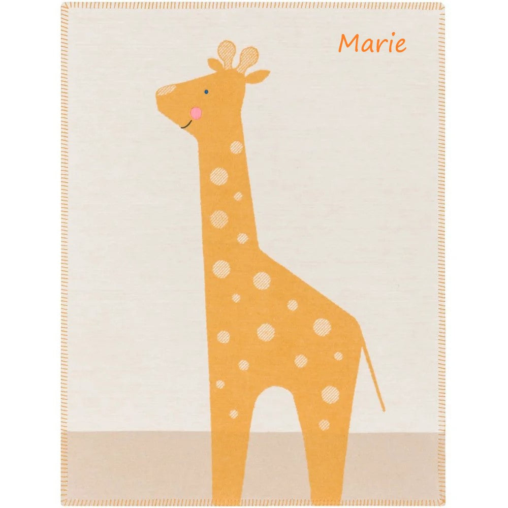 Baby Couverture Giraffe Jaune: Beige