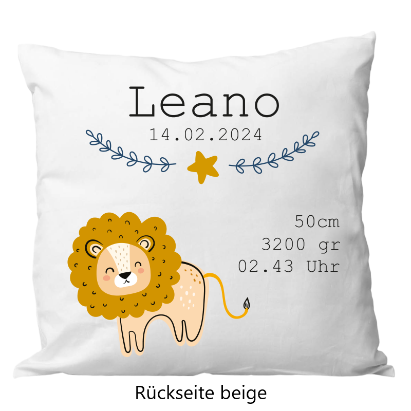 Geburtskissen Löwe