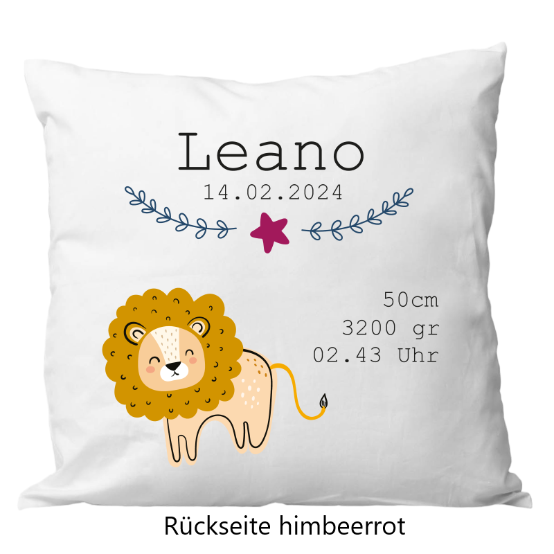 Geburtskissen Löwe