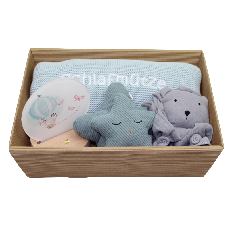 % Gift box bedtime baby blue