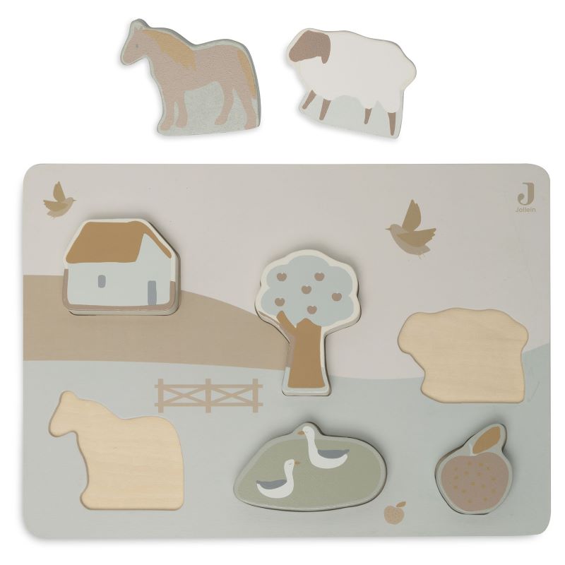 Holzpuzzle Bauernhof mit Name