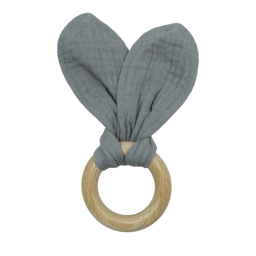 Rattle Klein avec une bague en bois et Lama Dartrosa