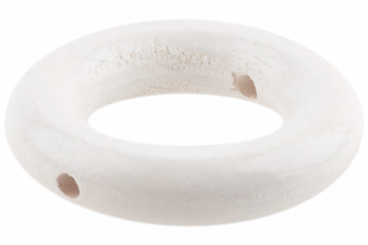 Anneaux de bois 36 mm avec trou transversal