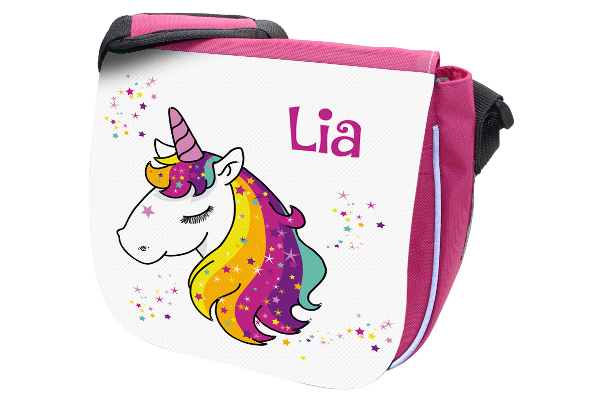 Sac de maternelle Astérisques de la tête de la licorne