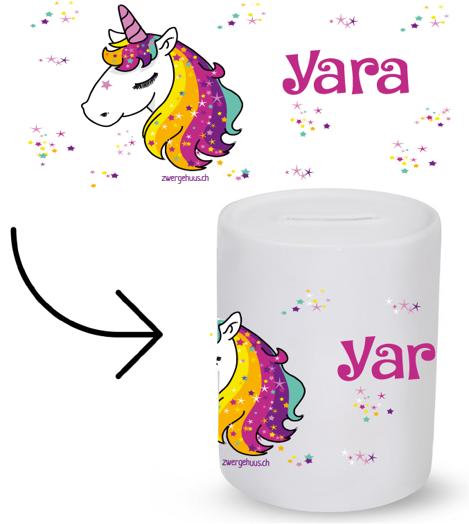 Astérisques de tête de la licorne Kässeli