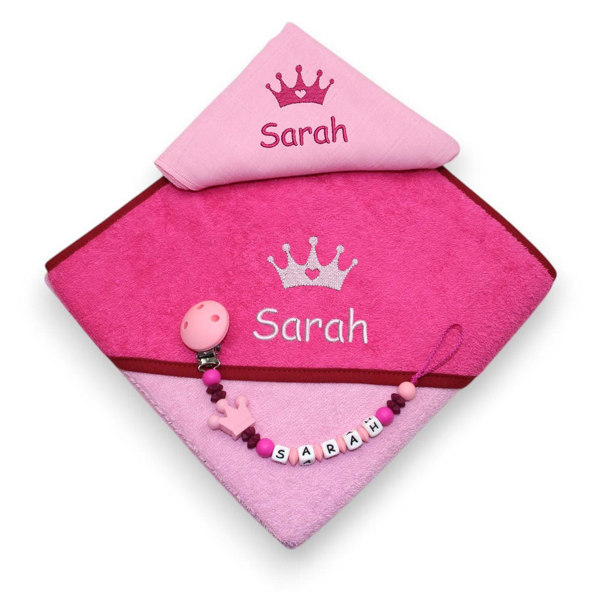 Hooded towel set SILICONE crown