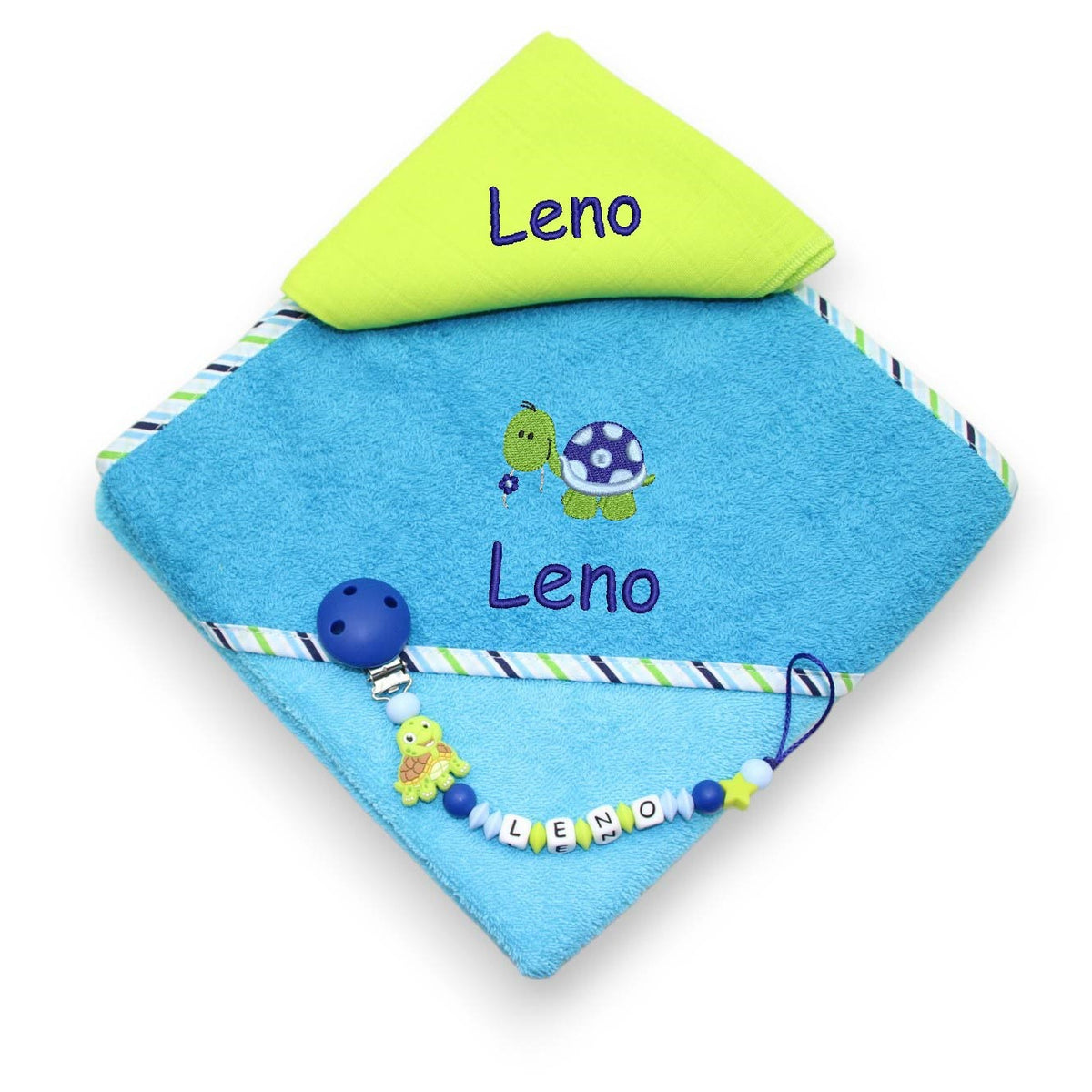 Hooded towel set SILIKON turtle
