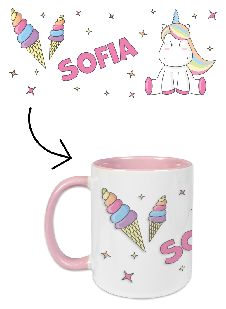 Tasse Einhorn pink