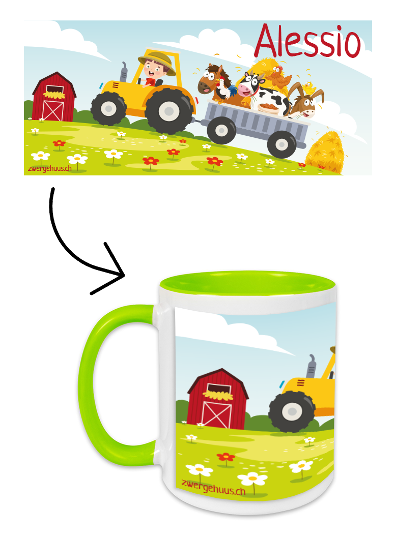 Tasse Bauernhof