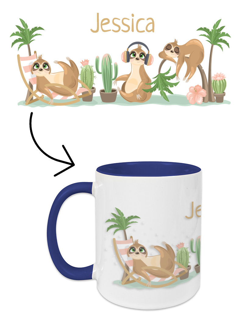 Tasse Faultiere