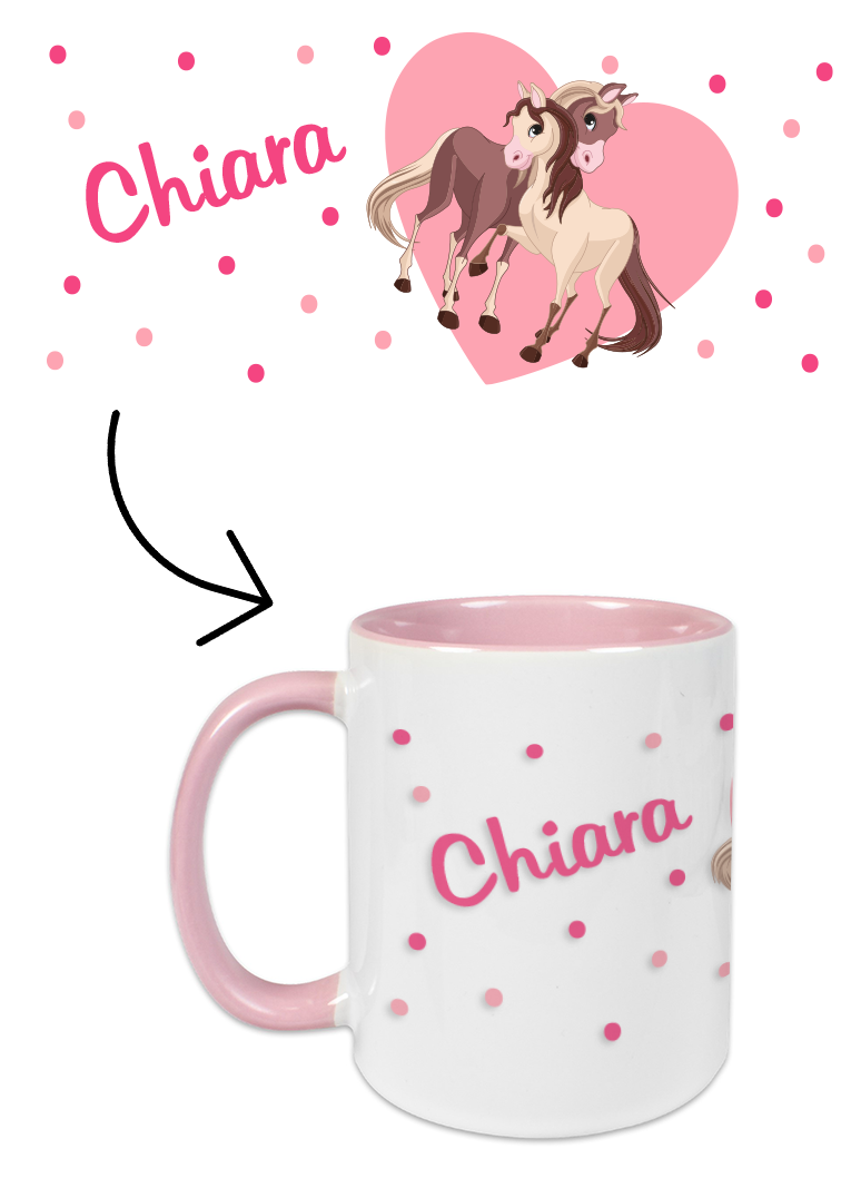 Tasse Pferdeherz