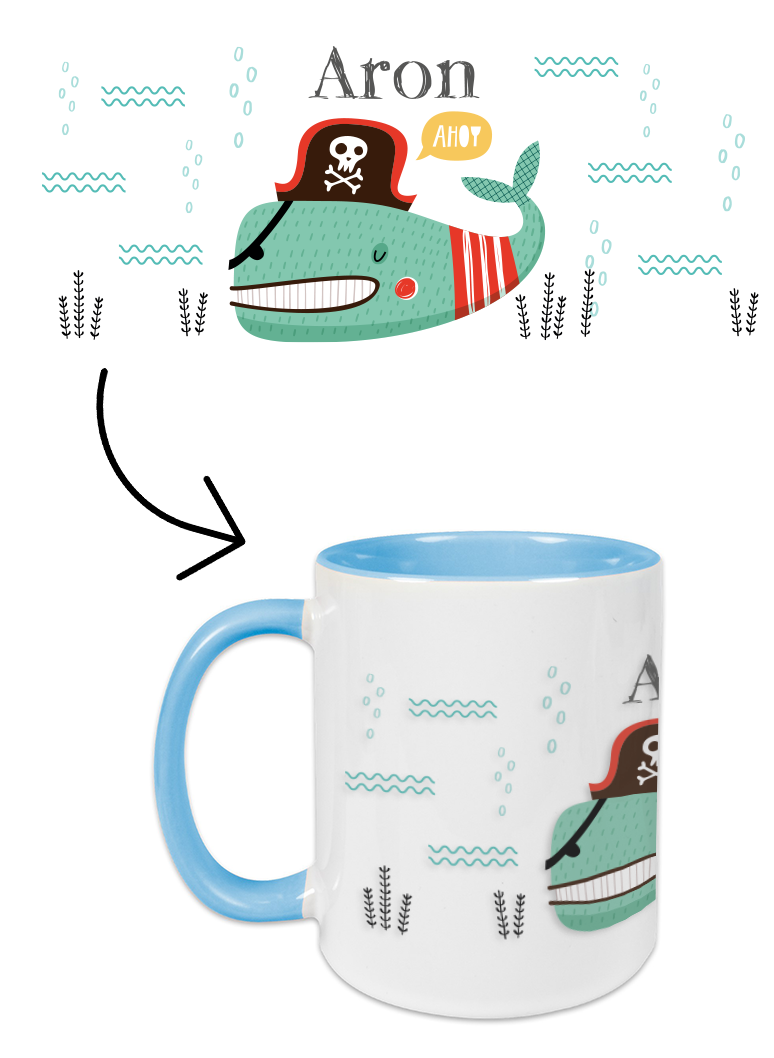 Tasse Piratenfisch