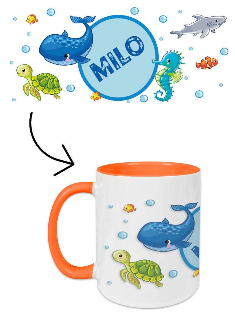 Underwater world mug