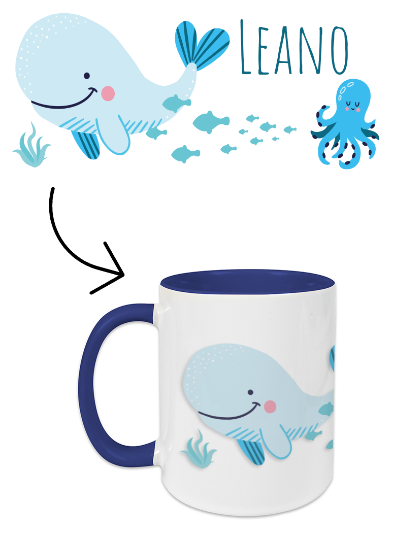 Whale mug