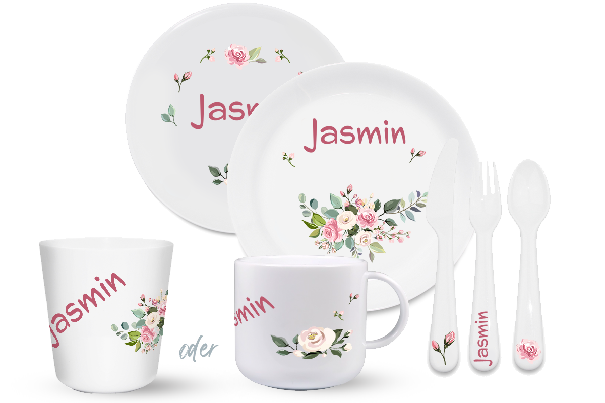 Geschirrset Floral