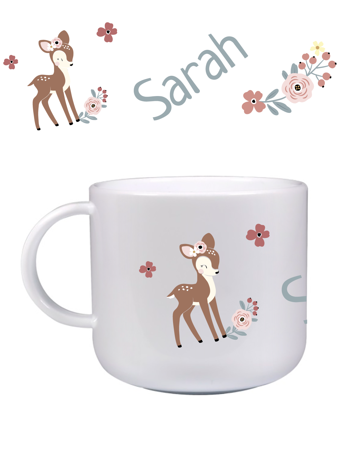 Kindertasse Reh