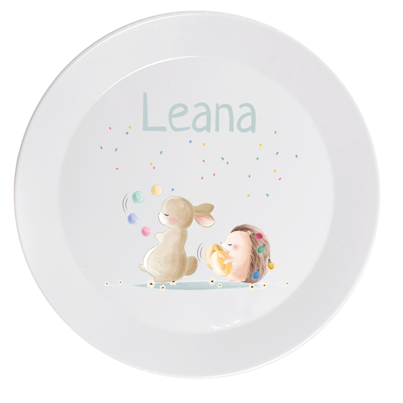 Animaux de cirque de plaque d'enfant