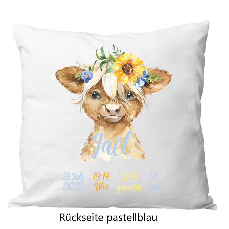 Oreiller de naissance 40x40cm Animaux Highloan