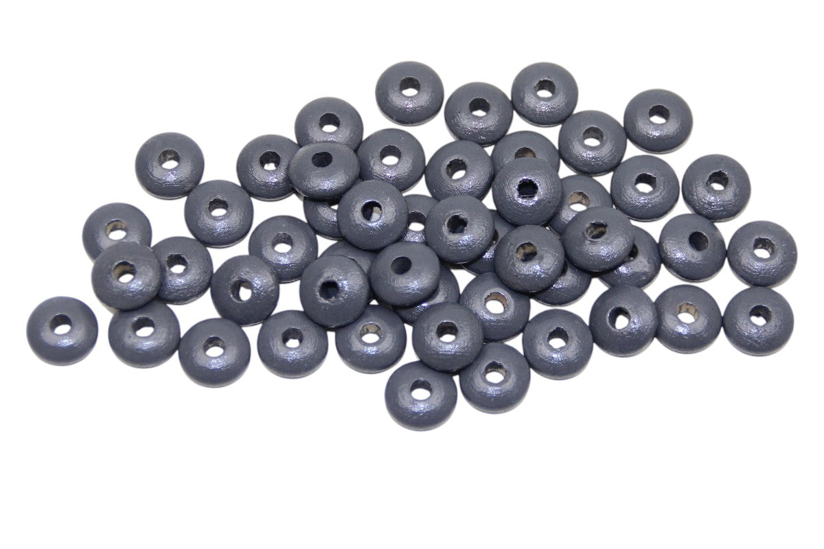 Lentil beads wood 10mm (new shape)