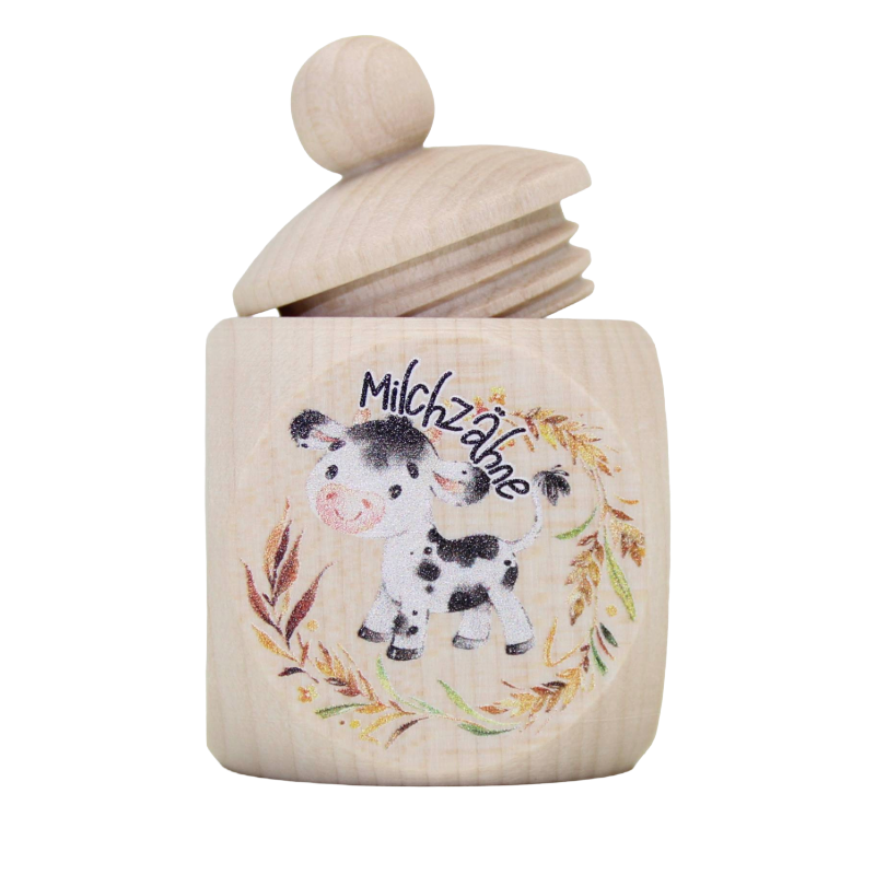Milk tooth tin cow