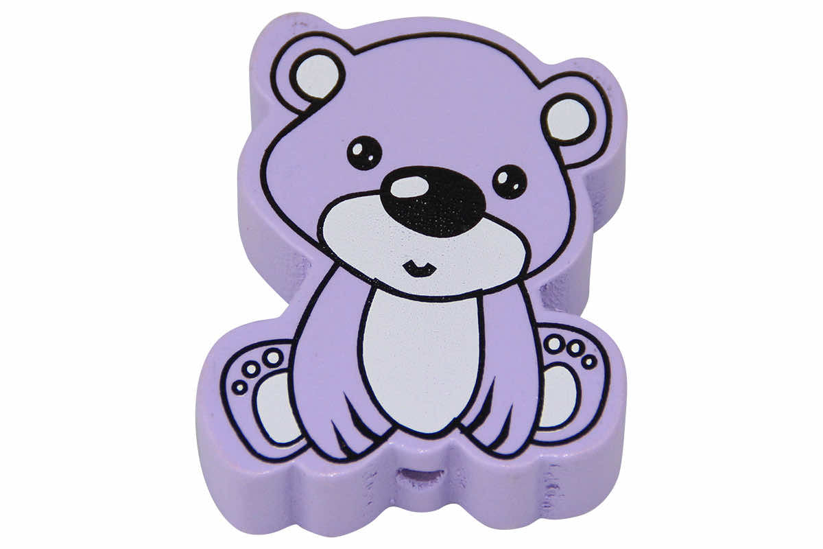 Teddy bear motif beads
