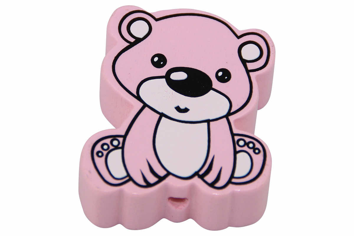 Teddy bear motif beads