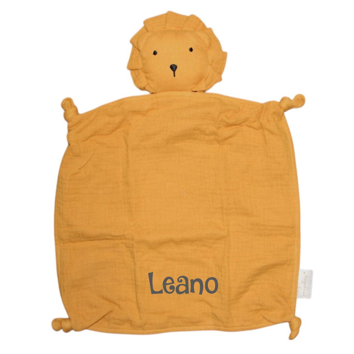 Musselin en tissu câlin löwe jaune