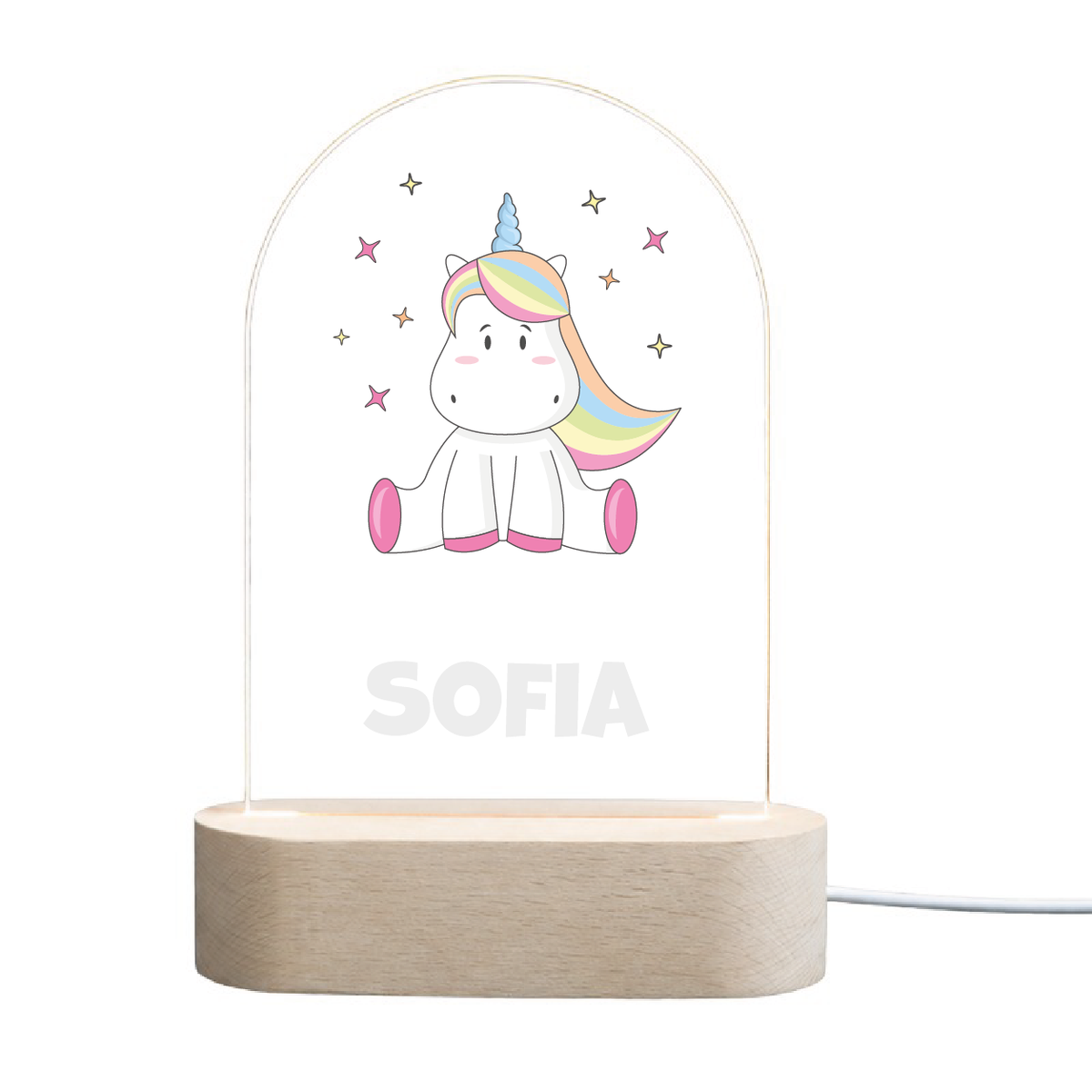 Nachtlicht Einhorn pink