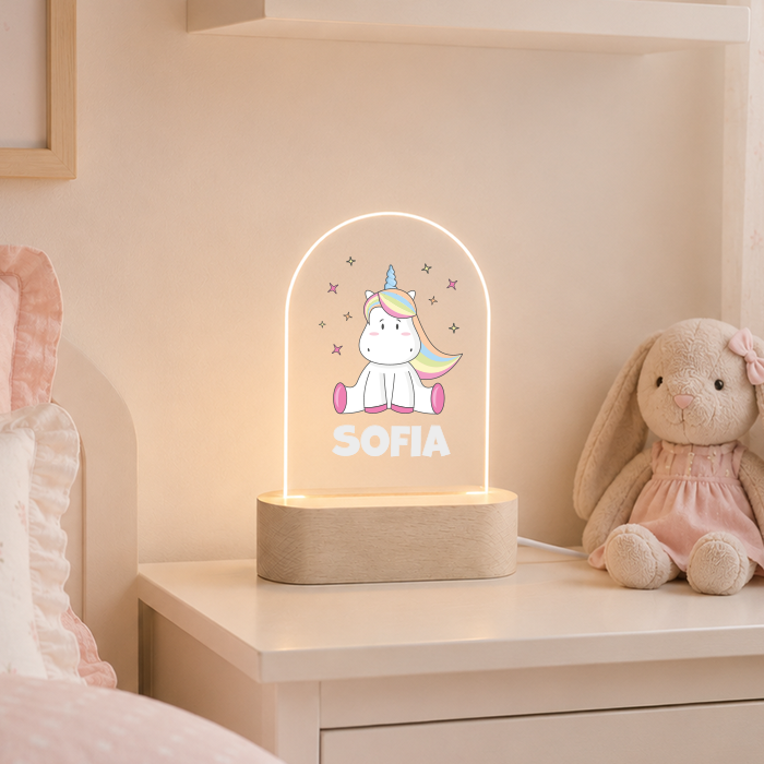 Nachtlicht Einhorn pink