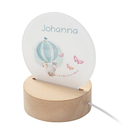 Night light round hot air balloon