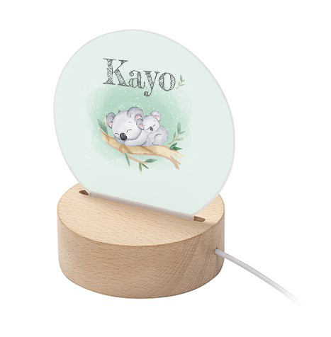Night light round koala