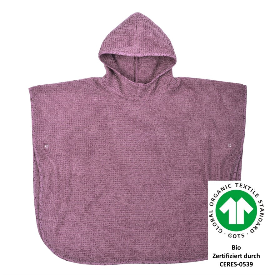% Bade-Poncho At home mauve