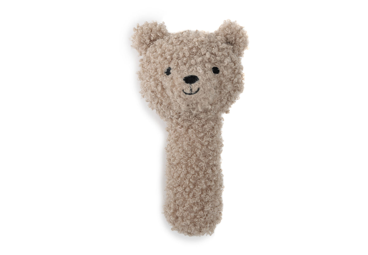 Rassel als Babyspielzeug als Geschenk zur Geburt
