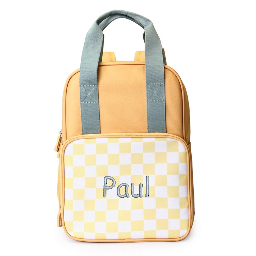 Gym bag with superhero motif